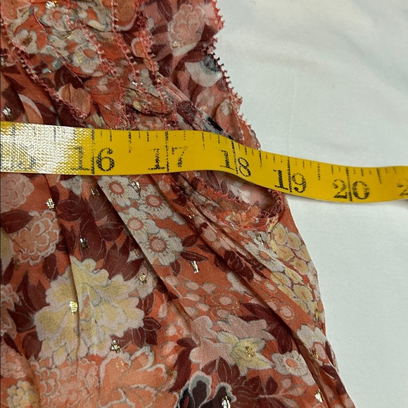 Ulla Johnson Ivy Floral Top - Coral Size 4 - Picture 6 of 9